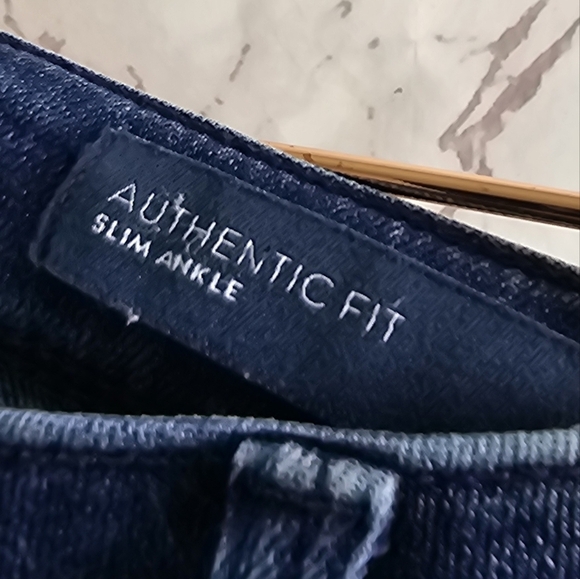 J Jill Jeans Womens 10 Authentic Stretch Slim Ankle Crop Denim Dark Wash Skinny - Picture 11 of 13